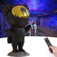 Star Projector Galaxy Night Light,Astronaut Starry Nebula Ceiling Led Lamp With Timer And Remote, Gift For Kids Adults For Bedroom, Christmas, Birthdays, Valentine'S Day Etc. (Black Gold)