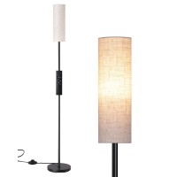 Edishine Led Corner Floor Lamp For Living Room 65 Standing Tall Reading Lamp With Remote Minimalist Dimmable Pole Lighting F