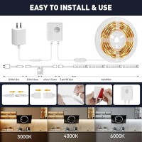 Motion Activated Led Strip Lights 164Ft Ultra Brighter 150Led Motion Sensor Light Strip With Timer And Remote Cuttable Dimmable