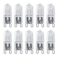 Fafeicy Home Lamp Bulb 10Pcs G9 Base Halogen Light Bulb 120V 40W Lighting Replacement Home Warm White Bright