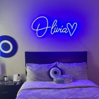 Custom Wedding Neon Sign Professional Personalized Last Name Led Light Signs Dimmable Name Neon For Bedroom Birthday Festiva