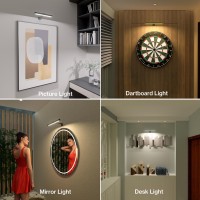 Olafus Picture Light Battery Operated With Remote Rechargeable Wireless Wall Light 3 Color Temperatures Infinite Dimming And