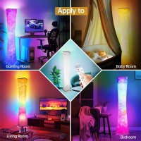 World Win Floor Lamp Smart Led Lamp Rgb Color Changing With App Remote Control Diy Mode Music Sync Standing Modern Corner L