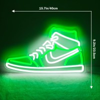 Jianjung Sneaker Neon Sign Sports Shoe Neon Signs For Wall Dimmable Led Boys Neon Lights For Bedroom Man Cave Party Neon Bar Sig