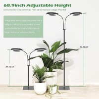 Pronoro Grow Light 2Head Led Floor Plant Growing Lamp Full Spectrum Plant Light For Indoor Plants Extendedbuiltin Power Co