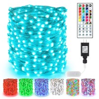 Brizled Color Changing Fairy Lights 66Ft 200 Led Fairy Lights With Remote Rgb Fairy String Lights Multicolor Twinkle Lights In