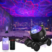 Enokik Star Projector, Galaxy Projector Built-In Bluetooth Speaker And 8 White Noise, Night Light Projector For Kids Adults, Aurora Projector For Home Decor/Relaxation/Party/Music/Gift (Black)