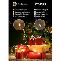 Brightown 12 Pack Led Fairy Lights Battery Operated String Lights Waterproof Silver Wire 7 Feet 20 Led Firefly Starry Moon Light