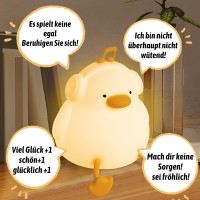 Fullosun Duck Night Light Duck Lamp Kawaii Funny Kids Night Light Birthday Gifts For Women Teenage Girls Boy Toddler Portabl