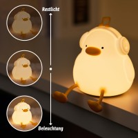 Fullosun Duck Night Light Duck Lamp Kawaii Funny Kids Night Light Birthday Gifts For Women Teenage Girls Boy Toddler Portabl