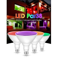 Orange And Purple Flood Light Bulbs Outdoor 2 Pack Par38 Led Purple Light Bulb 15W100W Equivalent E26 Notdimmable Orange Fl