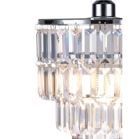 Cioceen Acrylic Chandelier Faux Crystal Fixture Pendant Light Ceiling Lamp,W9.84 X H11.81,With On/Off Switch And 4.6Ft Clear Hanging Cord