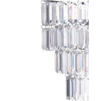 Cioceen Acrylic Chandelier Faux Crystal Fixture Pendant Light Ceiling Lamp,W9.84 X H11.81,With On/Off Switch And 4.6Ft Clear Hanging Cord