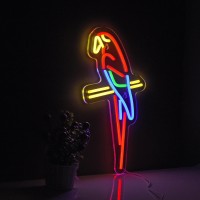 Parrot Neon Sign For Wall D Cor Led Neon Light Usb Powered Neon Art Signs