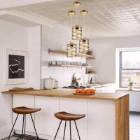 3 Pack Gold Farmhouse Pendant Lights Kitchen Island Decor Modern Seeded Glass Over Sink Pendant Light Fixture Adjustable Bar L