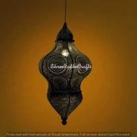 Modern Turkish Vintage Antique Hanging Ceiling Pendant Black Light Fixture Lantern Gifts Oriental Arabian Hanging Lamps