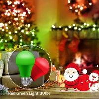 Christmas Light Bulbs A19 Led Red Light Bulbs Green Light Bulbs Red And Green Bulbs 60W Equivalent 9W E26 Base Red Green Po