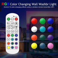 72W Outdoor Wall Washer Light,Halloween Lights Outdoor,48'' Dimmable 5000K Rgb Lights Bar,120V Led Wall Light, Ip67 Waterproof Stage Lights,Lights For Bedroom Aesthetic,Landscape Lights,Dj Lights