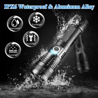 Sogidon Flashlights High Lumens Rechargeable 900 000 Lumen Led Super Bright Tactical Flash Light Battery Powered Handheld Ligh