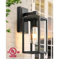 Vianis 2 Pack Porch Lights Outdoor Outdoor Wall Lights Sconce Black Waterproof Outdoor Lanterns For Front Porch Weather Resis