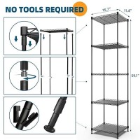 Barrina Plant Shelf With Grow Light 5Tier Plant Stand With 40W Ultrathin Grow Light Panel For Hydroponics Seedlings Succule