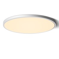 15.7Inch 32W Led Flush Mount Ceiling Light, 2800K Warm White Led Ceiling Light, Round Flat Panel Light, 3800Lm Bright Led Ceiling Light For Bedroom, Living Room, Dining Room