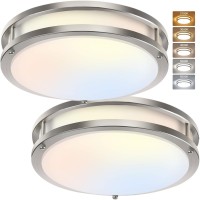 36W 12Inch Led Ceiling Light Fixtures Flush Mount Light Fixtures 5Cct 2700K 3000K 4000K 5000K 6500K Close To Ceiling Light Fo