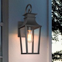 Alvime Outdoor Wall Lights Fixture, Exterior Wall Lanterns, Waterproof&All-Weather Wall Sconce, Porch Outside Lights For Entryway, House Front Door Patio Garage, E26 Base&Toughened Glass Glass.