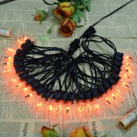 278Ft Halloween Flame Lights Flickering Flame String Lights With 25 Pack Clear Glass Flame Light Bulbs Flame Lights For Christ