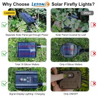 Lezonic Solar Swaying In Wind Firefly Lights,4 Pack Total 32Led Starburst Solar Garden Lights For Outside, Solar Fairy Lights Outdoor Waterproof For Pathway,Patio,Landscape,Yard,Garden Decor