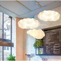 Guanshan Simulation Cloud Pendant Light Creative Cotton Cloud Chandelier Floating Cloud Ceiling Light Decorative Cloud Ceiling Lamp Pendant Cloud Light For Bedroom, Dining Room, Corridor