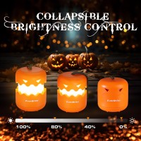 Everbrite 3Pack Halloween Pumpkin Lantern Collapsible Jack O Lantern Pumpkins With Lanyard Halloween Party Favors For Kids L