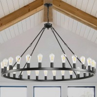 Sarudiir Wagon Wheel Chandelier Farmhouse 53