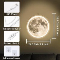 Anywin Moon Neon Signs For Wall Decor Dimmable Neon Sign Moon Led Signs Moon Art Neon Lights For Living Room Bedroom Gaming Ro