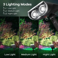 Linkind Solar Outdoor Lights Solar Lights Outdoor Waterproof Ip67 2In1 Solar Spot Lights Outdoor Solar Lights Warm White Wi