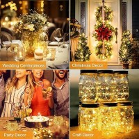 Btfarm 30 Pack Fairy Lights Battery Operated 3 Modes 7Ft 20 Led Twinkle Lights String Lights Waterproof Bulk Small Mini Silve