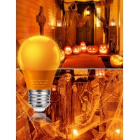 Unilamp A15 Orange Led Light Bulbs For Halloween Decoration Colored Light Bulb For Halloween Home Decor 5W Equivalent 40 Watt