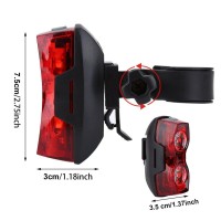 DescriptionThis bike warning lamp has 2 LED lights super bright and can ensure your safety when riding at night The material is PC which is durable for longtime use Powered by two AAA batteries energysaving Take it home now make your riding saferFeatures1