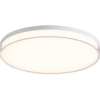 Minka Lavery 769-2-44-L Low Profile Round Outdoor Led Flush Mount With Acrylic Shade, 1-Light 25 Watt, 2