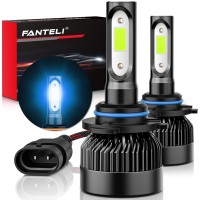 Fanteli 9006 Fog Light Bulbs,?8000K Ice Blue, 400% Brighter 9006 Fog Lights Halogen Replacement, Pack Of 2