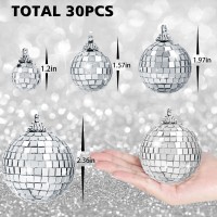 30 Pcs Disco Balls Hanging Mirror Disco Ball Ornaments Last Disco Party Decorations For Disco Themed Bachelorette Decor Diffe