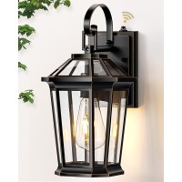 Vianis Dusk To Dawn Outdoor Wall Lighting Black Gold Waterproof Exterior Wall Sconce Fixture For House 100 Antirust Aluminum