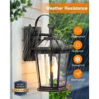 Vianis Dusk To Dawn Outdoor Wall Lighting Black Gold Waterproof Exterior Wall Sconce Fixture For House 100 Antirust Aluminum