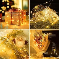 10 Packfairy Lights Battery Operated With Timer 7Ft 20Led String Lights Waterproof Silver Wire Fairy Light Battery Powered Tw