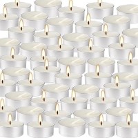 White Tealights Candles Box Of 200 Unscented Smokeless Tea Lights Candles For Emergencies Wedding Churches Anniversaries More