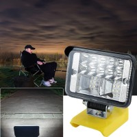 Fuygrcj- Led Work Light 204W 8600 Lm Wireless Led Work Light With 130 Pivoting Head Portable Job Site Flashlight Compatible With Xr 18V 20V Flex Volt 20V 60V Lithium Battery Comping Torch Light