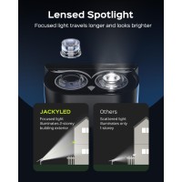 Jackyled Solar Spot Lights Owl Face 3 Modes Bright Led Solar Lights For Outside 2 Pack Landscape Lighting Ip65 Waterproof For