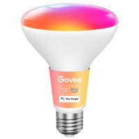 Govee Smart Light Bulbs, 1200 Lumens Dimmable Br30 Bulbs, Rgbww Color Changing Light Bulbs, Wifi & Bluetooth Led Bulbs, 16 Million Colors, Music Sync, Compatible With Alexa, Google Assistant, 1 Pack