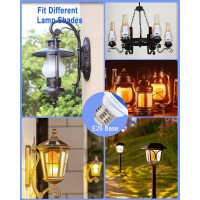 Leinetfor Led Flame Effect Light Bulb 4 Modes Flickering Light Bulbs Halloween Decorationse27 Base Outdoor Led Fire Light Bulb