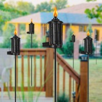 Fan-Torches Home Garden Torch Set Of 2, 16Oz Outdoor Metal Torch Garden D